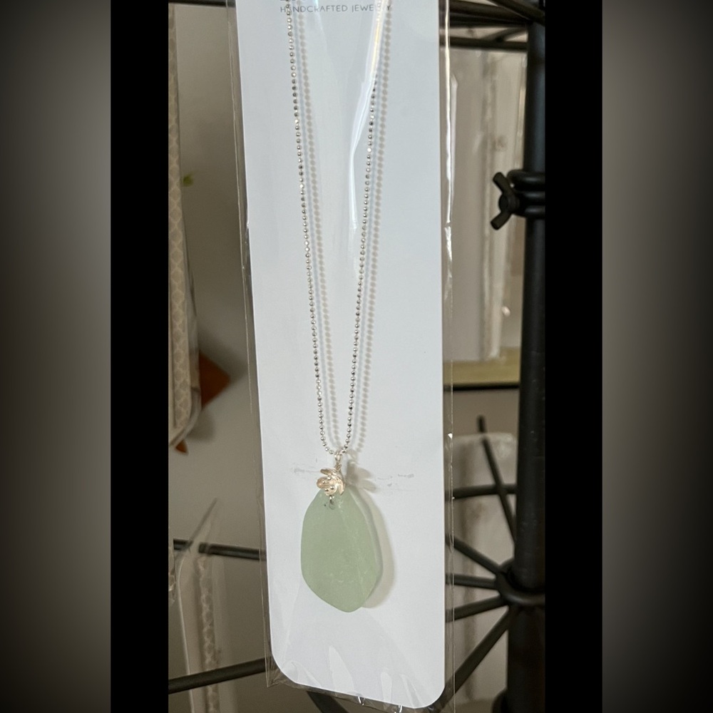 Beach glass necklace